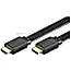 Goobay 31925 High Speed 4K 60Hz HDMI Flachkabel mit Ethernet 1m schwarz