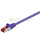 Goobay 93342 CAT6 S/FTP 0.25m Patchkabel violett