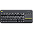 Logitech K400 Plus Wireless Touch Keyboard NL QWERTY-Layout schwarz