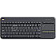 Logitech K400 Plus Wireless Touch Keyboard NL QWERTY-Layout schwarz