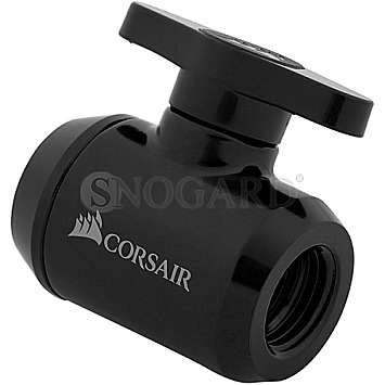 Corsair Hydro X Series XF Ball Valve Absperrhahn 2xG1/4" schwarz