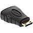 InLine 17690G HDMI Buchse auf Mini-HDMI Stecker Typ C Adapter gerade schwarz