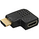 InLine 17600T HDMI Stecker auf HDMI Buchse Adapter gewinkelt schwarz