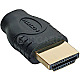 InLine 17690A HDMI A Stecker auf Micro HDMI D Buchse Adapter schwarz