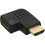 InLine 17600S HDMI Stecker auf HDMI Buchse Adapter links gewinkelt schwarz