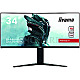 86.4cm (34") Iiyama G-Master GB3466WQSU-B1 Red Eagle Gamer UWQHD VA Curved 144Hz