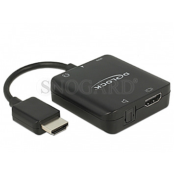 DeLOCK 63276 Adapterkabel HDMI Typ A Stecker -> HDMI + Audio Extractor 4K