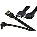 2x SATA 6Gb/s Kabel 50cm je 1x gerade+gewinkelte Stecker schwarz