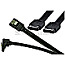 4x SATA 6Gb/s Kabel 50cm je 2x gerade+gewinkelte Stecker schwarz
