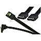 4x SATA 6Gb/s Kabel 50cm je 2x gerade+gewinkelte Stecker schwarz