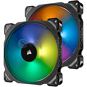 Corsair ML Series ML140 PRO RGB LED Premium Magnetic Levitation Fan 140mm 2er