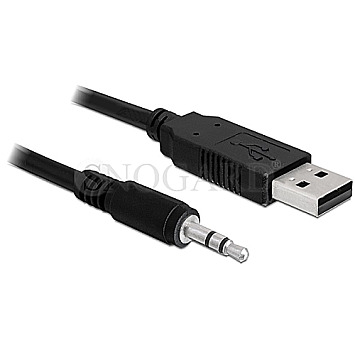 DeLOCK Seriell-TTL Konverter USB 2.0/3.5mm 1.8m schwarz