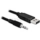 DeLOCK 83115 Seriell TTL Konverter USB 2.0 / 3.5mm 1.8m schwarz