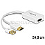 DeLOCK 62496 High Speed HDMI-A Stecker/DisplayPort 1.2 Buchse Adapter 24.5cm