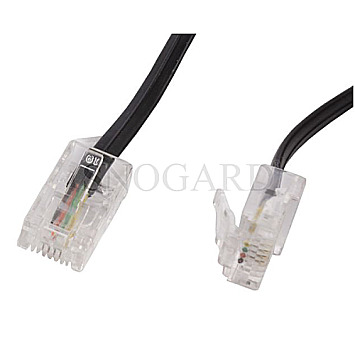 Synergy 21 TK ISDN-Kabel RJ45 10m CAT3 4-polig schwarz