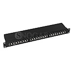 LogiLink NP0055 19" Patchpanel CAT6 EconLine 24 Ports schwarz