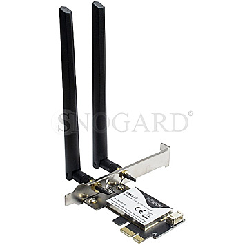 Inter-Tech 88888149 PowerOn DMG-35 PCIe x1 Dualband Bluetooth 5.0 LE AX200