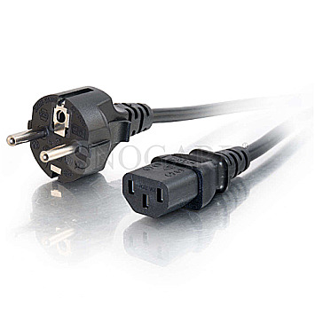 Cables To Go Universal 3m PC Netzkabel schwarz