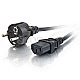 Cables To Go Universal 3m PC Netzkabel schwarz