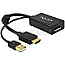 DeLOCK 62667 Adapterkabel HDMI-A Stecker -> Displayport 1.2 Buchse 25cm schwarz