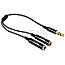 DeLOCK 65356 Audio-Splitter 3.5mm/2x 3.5mm Klinke 25cm schwarz