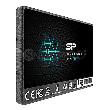 128GB Silicon Power SP128GBSS3A55S25 Ace A55 2.5" S-ATA SSD schwarz