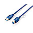 Equip 128292 USB-A 3.0 auf USB-B 3.0 Adapterkabel 1.8m blau