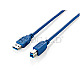 Equip 128293 USB-A 3.0 auf USB-B 3.0 Adapterkabel 3m blau