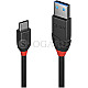 Lindy 36915 USB 3.1 USB Type-C Stecker ->USB Type-A Stecker 50cm schwarz