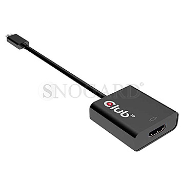 Club 3D CAC-2504 USB-C Stecker -> HDMI 2.0 Buchse UHD 4K 15cm Adapter aktiv