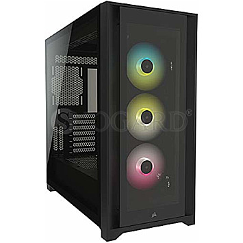 Corsair iCUE 5000X RGB Tempered Glass Black Edition