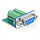 DeLOCK 65268 Adapter Sub-D 9 Pin Buchse -> Terminalblock 10pin