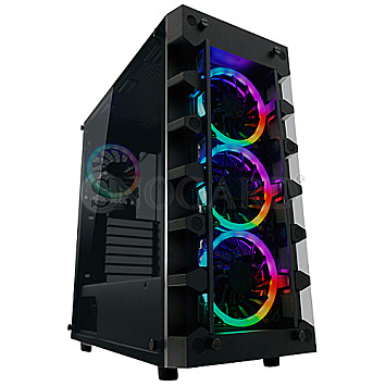 LC-Power Gaming 709B Solar System X Window RGB Black Edition