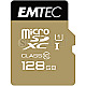 128GB Emtec Gold+ R85/W21 microSDXC UHS-I U1 Class 10 Kit