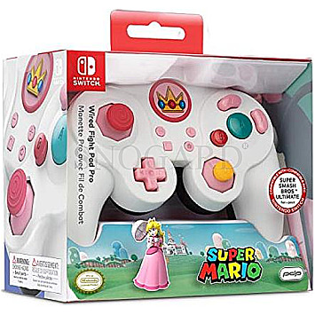 PDP Wired Fight Pad Peach Design for Wii/WiiU
