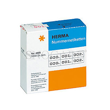 Herma 4887 Nummernetiketten Zahlen 0-999