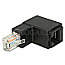 DeLOCK 86424 Adapter RJ45 Stecker gewinkelt -> RJ45 Buchse CAT6 UTP