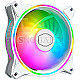 CoolerMaster MasterFan MF120 Halo White Edition 120mm RGB PWM