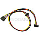 Inter-Tech 88885308 Molex -> 2x SATA Power Adapter 65cm gewinkelt