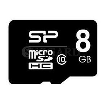 8GB Silicon Power SP008GBSTH010V10SP microSDHC Class 10 Kit