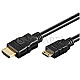 Goobay 61931 HDMI Typ-A Ethernet Stecker/HDMI Mini-C Stecker 4K 2m schwarz