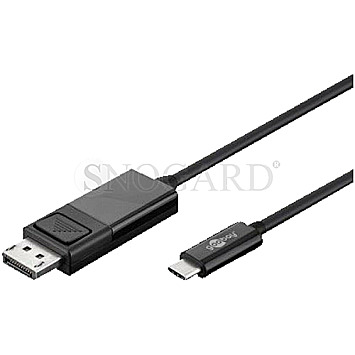 Goobay 55984 USB-C Stecker / Displayport Stecker 4K60Hz 1.2m schwarz