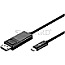 Goobay 55984 USB-C Stecker / Displayport Stecker 4K60Hz 1.2m schwarz