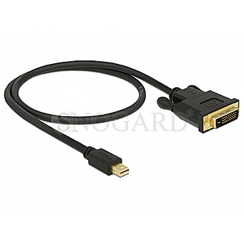 DeLOCK 83987 Mini DisplayPort 1.1 Stecker -> DVI 24+1 Stecker 50cm schwarz