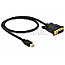 DeLOCK 83987 Mini DisplayPort 1.1 Stecker -> DVI 24+1 Stecker 50cm schwarz