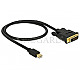 DeLOCK 83987 Mini DisplayPort 1.1 Stecker -> DVI 24+1 Stecker 50cm schwarz