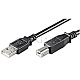 Goobay 69901 USB 2.0 Typ-A Stecker -> USB 2.0 Typ-B Stecker 3m schwarz