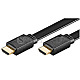 Goobay 61932 HDMI HiSpeed with Ethernet Flachkabel 3m schwarz