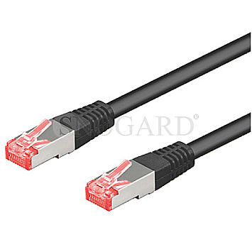 Goobay 93215 CAT6 Patchkabel S/FTP (PiMF) 25cm schwarz