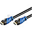 Goobay 72318 Premium High Speed 4K HDMI mit Ethernet Kabel 2m schwarz/blau